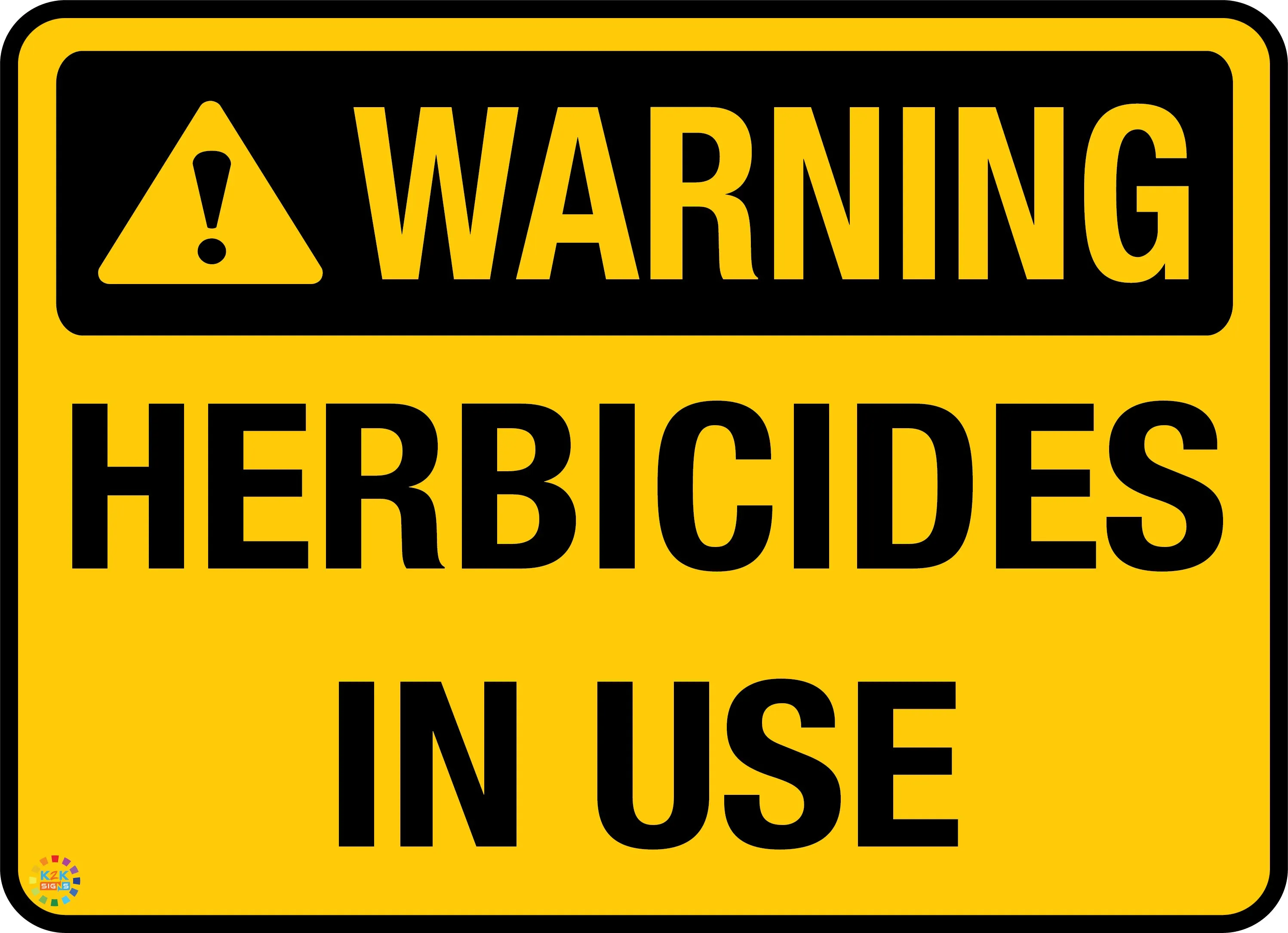 Warning - Herbicides In Use Sign