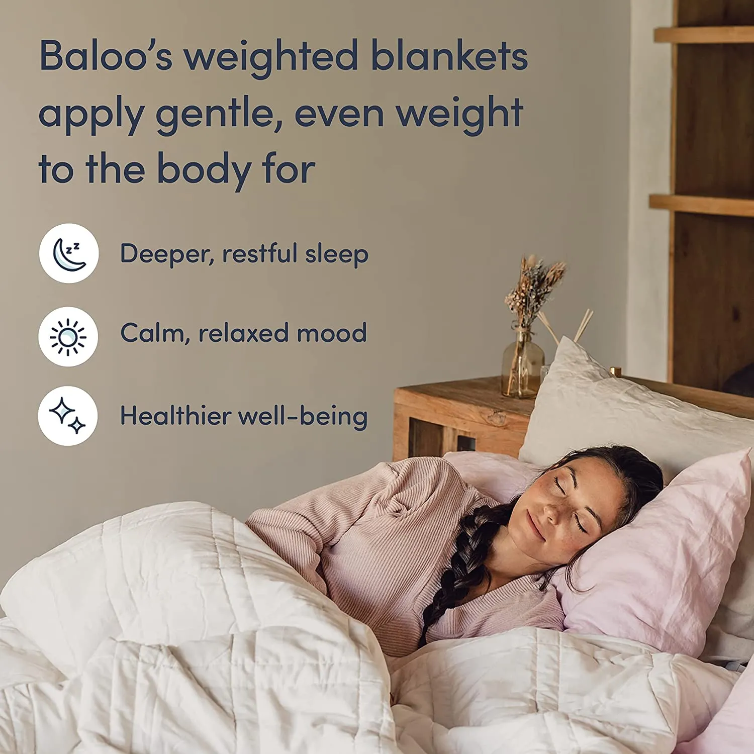 Weighted Blanket -  Eco-Luxury Soft Cool Cotton - Lead-Free Glass Beads - Double Quilted Blankets