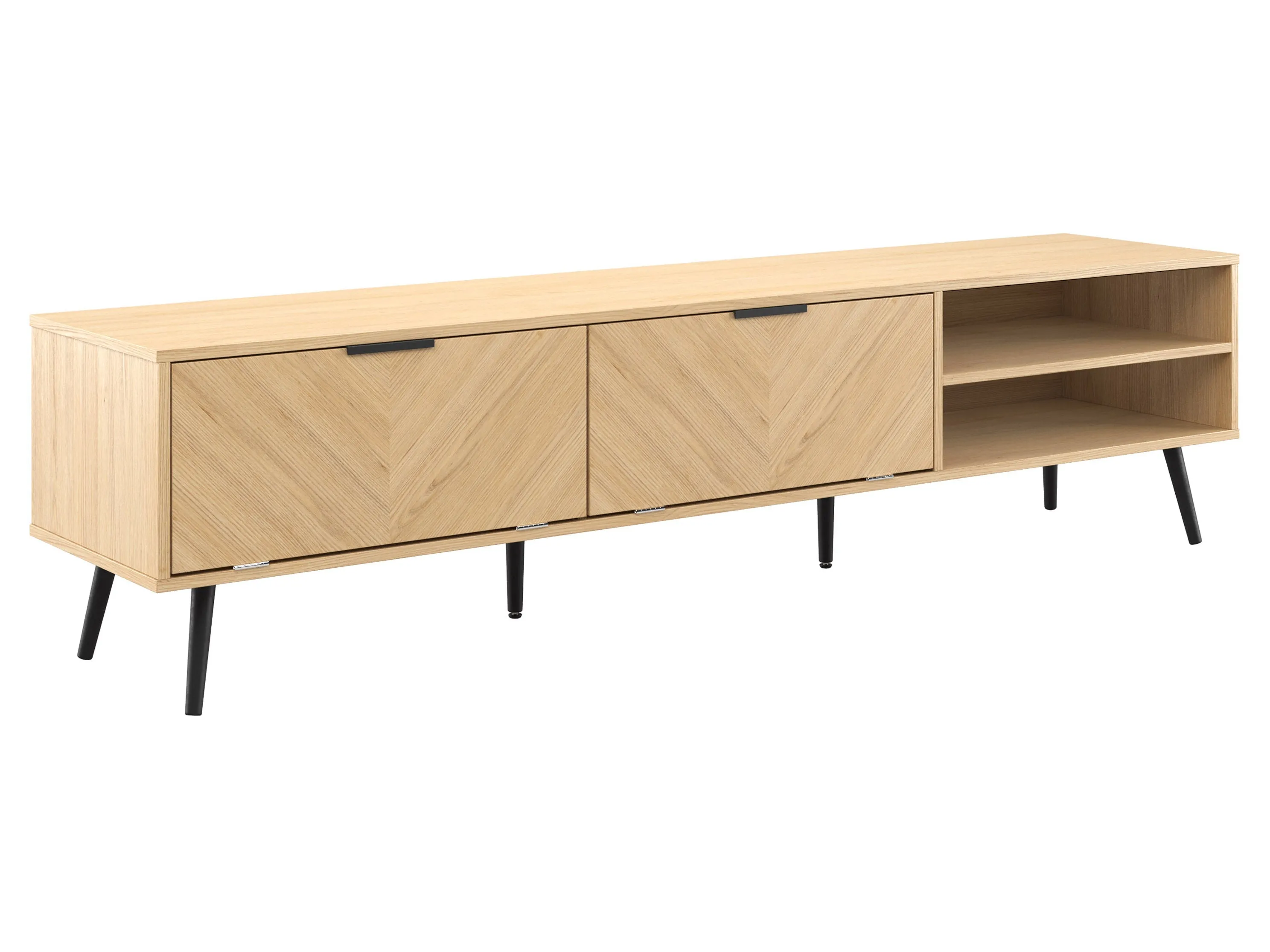 Wood TV Stand, TVs up to 85"