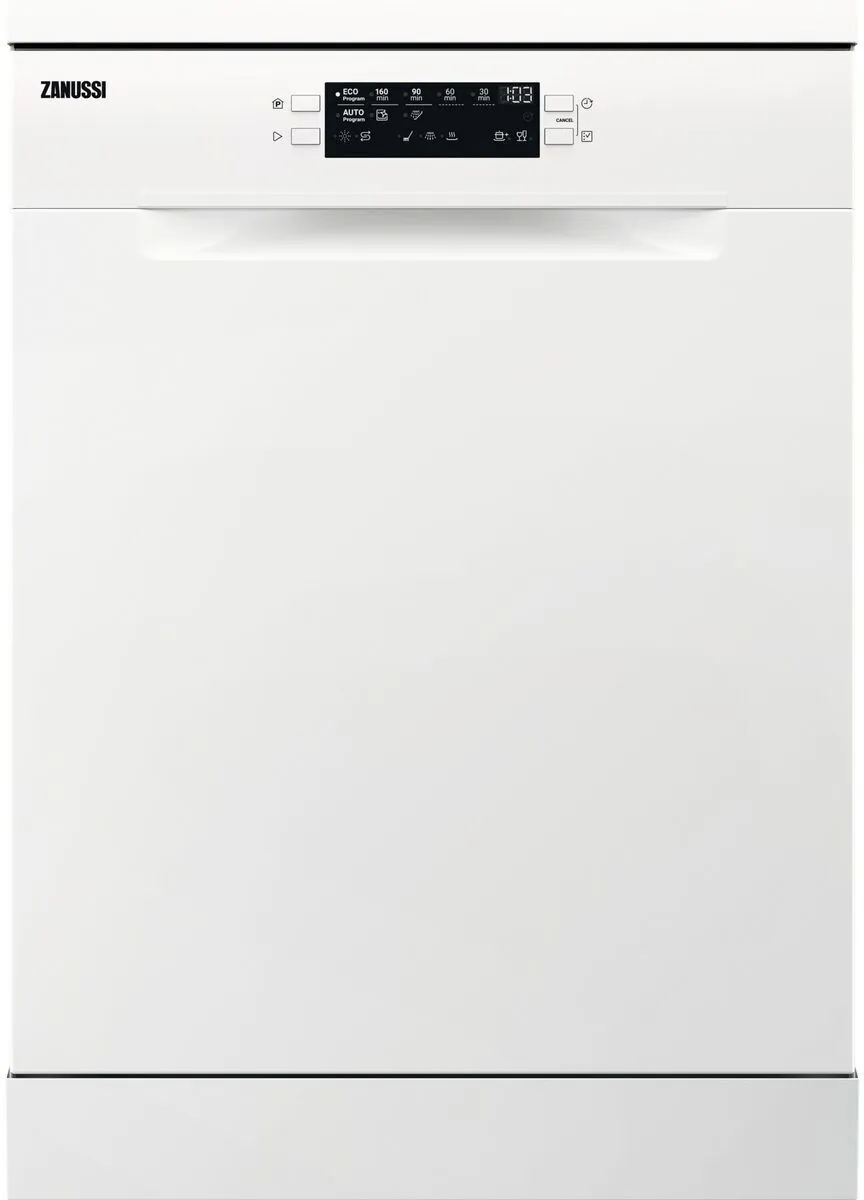 Zanussi ZDFN352W1 Standard Freestanding Dishwasher,White,E Rated