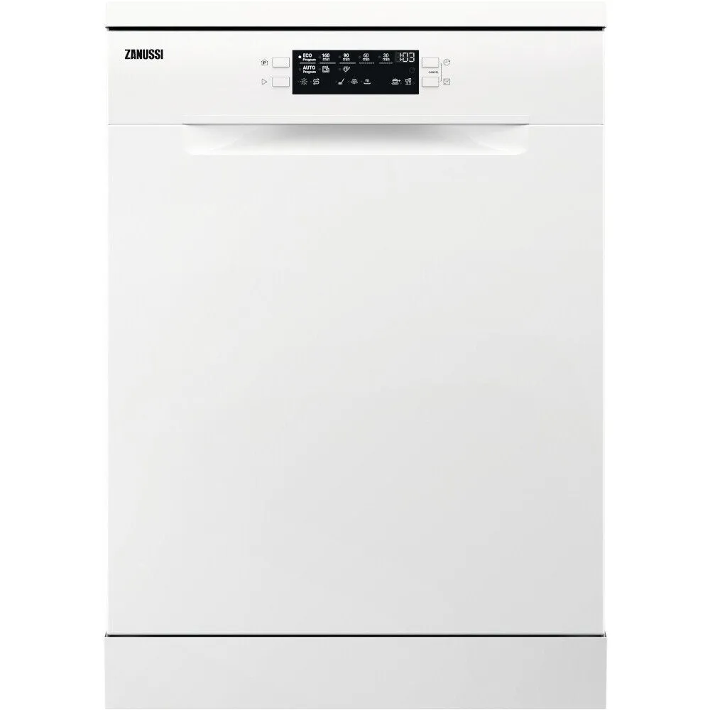 Zanussi ZDFN352W1 Standard Freestanding Dishwasher,White,E Rated